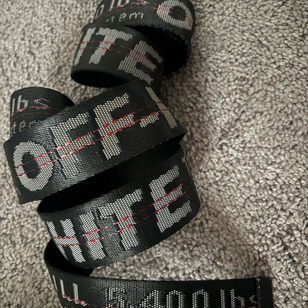 Off-White Black and White Logo Strap